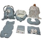 Babynest Bebek Yatağı Puset Örtüsü Alt Açma Emzirme Yastığı Ana Kucağı Happy Baby Dikiş Atölyesi - Yeşil