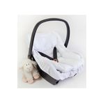 Babynest Puset Minderi Ve Puset Çarşafı %100 Pamuk Beyaz Müslin