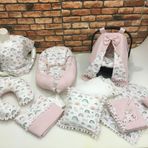 Babynest, Puset Örtüsü ve Minderi, Alt Açma, Yastık ve Battaniye, Emzirme Minddri, Emzirme Önlüğü Nevresim Takımı Çok Amaçlı 15'li Set
