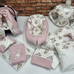 Babynest, Puset Örtüsü ve Minderi, Alt Açma, Yastık ve Battaniye, Nevresim Takımı, Emzirme Minderi, Emzirme Önlüğü 15'li Set