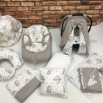 Babynest, Puset Örtüsü ve Minderi, Alt Açma, Yastık ve Battaniye, Nevresim Takımı, Emzirme Minderi, Emzirme Önlüğü Çok Amaçlı 15'li Set