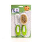 Baby&Plus Doğal Kıl Fırça & Tarak Seti