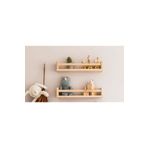 babyroomstore Ahşap Montessori Raf Bebek Çocuk Odası 2 Adet