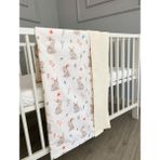 Babys Field Çift Taraflı Bebek Battaniye Hipoalerjenik Tavşan Desenli 100 x 110 cm Krem Renk