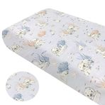 Babysafe Baby Safe Next To Me Lastikli Çarşaf Beşik Yatak Örtüsü Yatak Örtüsü 120 x 60 cm, %100 Organik Pamuk OEKO-TEX Sertifikalı Çocuk Yatağı Koruyucu |Deniz Mavisi