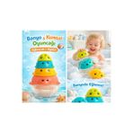 babysch Kaplumbağa Banyo & Plaj Oyuncağı 4 Parça Dizilebilir Set