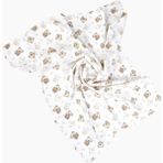 Babyshez %100 Organik Pamuk Yenidoğan Bebek Müslin Örtü Battaniye 75X90 cm - Bej