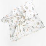 Babyshez %100 Organik Pamuk Yenidoğan Bebek Müslin Örtü Battaniye 75x90 cm - Yeşil