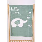 Babyshez Yumuşak Bebek Çocuk Battaniyesi Mevsimlik 90X100 cm - Yeşil - 90 x 100 cm