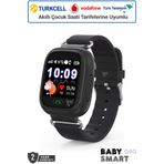BabySmart Q90 LBS Konumlu Akıllı Çocuk Takip Saati - Sim Kartlı Arama, Gizli Dinleme Özellikli - Siyah