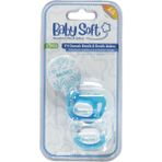 BabySoft 2'li Damak Emzik No:1 & Emzik Askısı Turkuaz - 0 - 6 Ay
