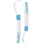 Babysoft 2'li Silikon Mama Kaşığı Mavi