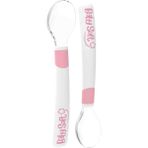 Babysoft 2'li Silikon Mama Kaşığı Pembe