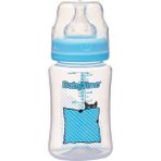 Babytime BT075 Mavi 250 ml Silikon Uçlu Geniş Ağız Biberon