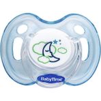 Babytime BT149-1 Kiraz Uçlu 0-6 Ay Mavi Silikon Emzik