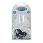 Babytime BT153-2 6-18 Silikon Damaklı Koruyucu Kapaklı Siyah Emzik