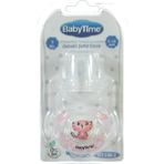 Babytime Damaklı Şeffaf Emzik BT144-2 Pembe - 0 - 3 Ay
