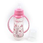 Babytime Pembe Silikon Kiraz Uçlu Kulplu 250 ml Biberon