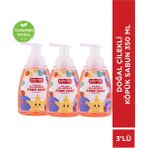 Babyton Doğal Köpük Sabun Çilek 3'lü Set 350 ml - Mat