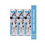 Babyton Ekolojik Diş Fırçası Zebra 3'lü Set