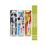 Babyton Ekolojik Panda - Zebra - Yengeç Diş Fırçası 3'lü Set