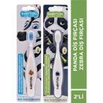Babyton Panda Diş Fırçası - Zebra Diş Fırçası - Mat