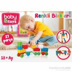 Baby&Toys 27 Parça Renkli Bloklar