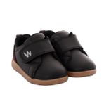 BabyWalk Unisex Bot Suni Deri Siyah -