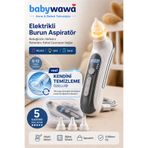 babywawa H-031 Şarjlı Kendini Temizleyen 5 Kademe Burun Aspiratörü 0-12 Yaş Işıklı Müzikli Nasal Aspiratör