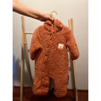 BabyZ Çıtçıtlı Kapüşonlu Yumuşak Bebek Tulumu - Kiremit - 6 - 9 Ay