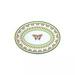 Baci Milano Amazzonia 31 cm Porselen Oval Servis Tabağı