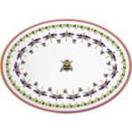 Baci Milano Amazzonia 36 cm Porselen Oval Servis Tabağı