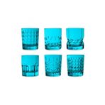 Baci Milano Crystal Touch 6'lı 300 ml Mavi Bardak Seti
