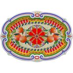 Baci Milano Dolce Vita Oval Servis Tabağı / Tepsi 50 Cm, Melamin - 0,21 lt - Kırmızı