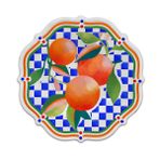 Baci Milano Dolce Vita Portakal 6'lı Pasta Tabağı 22 cm Melamin