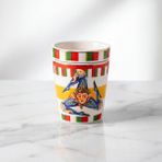 Baci Milano Dolce Vita Trinacria Kapaklı Espresso Fincanı 7 cm Porselen