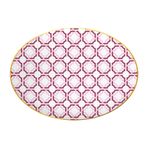 Baci Milano Firenze 31 cm Porselen Oval Servis Tabağı
