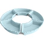 Baci Milano Joke Table-Kitchen Melamin 5'li Aqua Meze Tabağı
