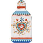 Baci Milano Mamma Mia 16.5x34.5 cm Kalp Desenli Kesme Tahtası