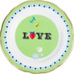 Baci Milano Mamma Mia 16 cm Love Yazılı Tatlı Tabağı