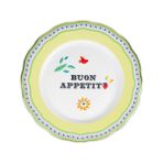 Baci Milano Mamma Mia 28 cm Buon Appetit Yazılı Yemek Tabağı