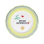 Baci Milano Mamma Mia 28 CM Buon Appetit Yazılı Yemek Tabağı