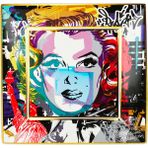 Baci Milano Street Art Gift 18x18 cm Marilyn Servis Tabağı