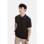 Back And Bond Kahve Erkek Bisiklet Regular Fit Triko Polo T-shirt B35S40031