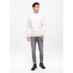 Back And Bond Yarım Balıkçı Yaka Regular Fit Düz Beyaz Erkek Kazak B33W40060 - 2XL