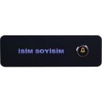 Back Home LED Işıklı Isimli Dekoratif Kapı Zili Butonu