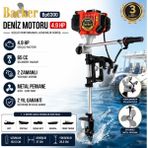Backer BP6300 Japon Profesyonel Tekne Deniz Bot Kayık Motoru 4,9hp 65CC