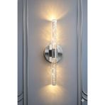 BACKHOME Bubbleflux Medium 40 cm Modern Tasarım LED Aplik - Duvar Lambası - Gümüş - Pilli - Günışığı