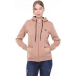 Backpacker Kadın Sweatshirt Kapüşonlu Fermuarlı Bej - L / Regular