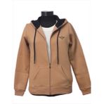 Backpacker Kadın Sweatshirt Kapüşonlu Fermuarlı Bej - S Regular